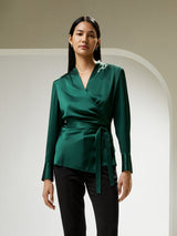 SOOYEH-NS Womens Shirt DarkGreen 002
