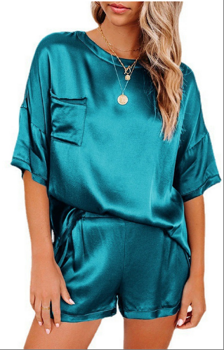 SOOYEH-NS Womens Pajamas Teal 002