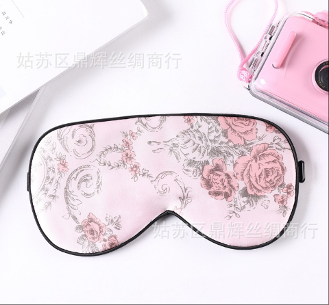 Wholesale Charmeuse Printed Sleep Eye Mask
