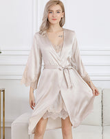 SOOYEH-NS Womens Robe Ivory 002