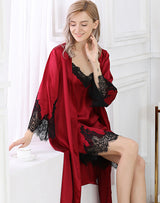 SOOYEH-NS Womens Robe DarkRed 003