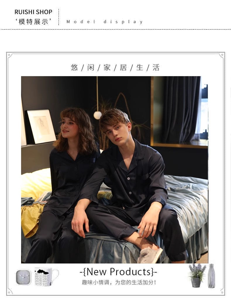 SOOYEH-NS Plus Size Pajamas PurpleGray 001