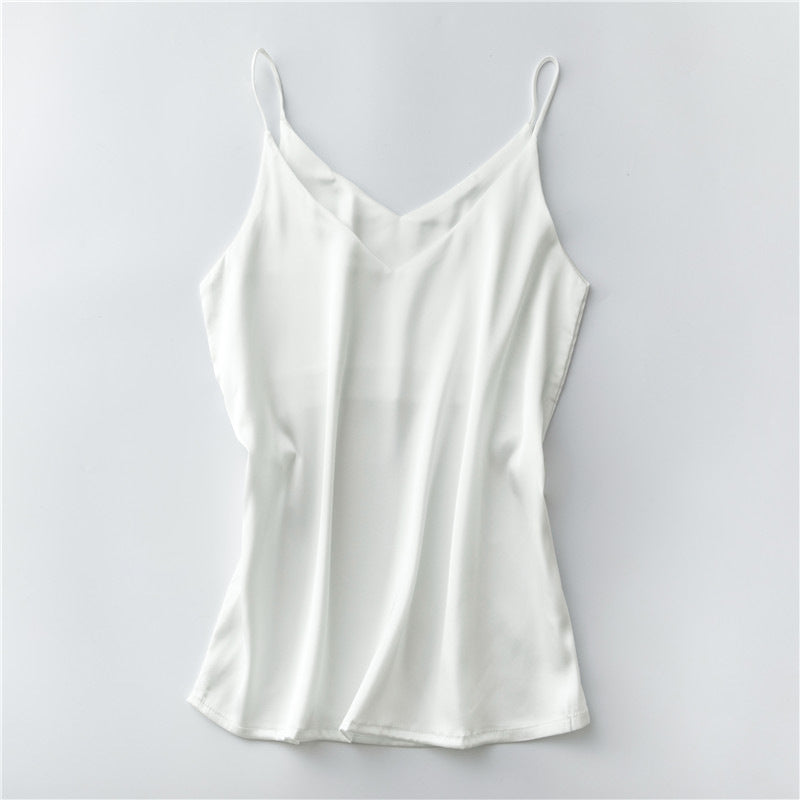 SOOYEH-NS Plus Size Camisoles White 001