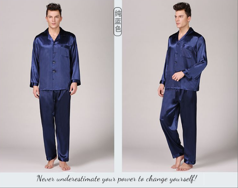 SOOYEH-NS Mens Pajamas DarkBlue 007