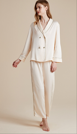 SOOYEH-NS Womens Pajamas Beige 001
