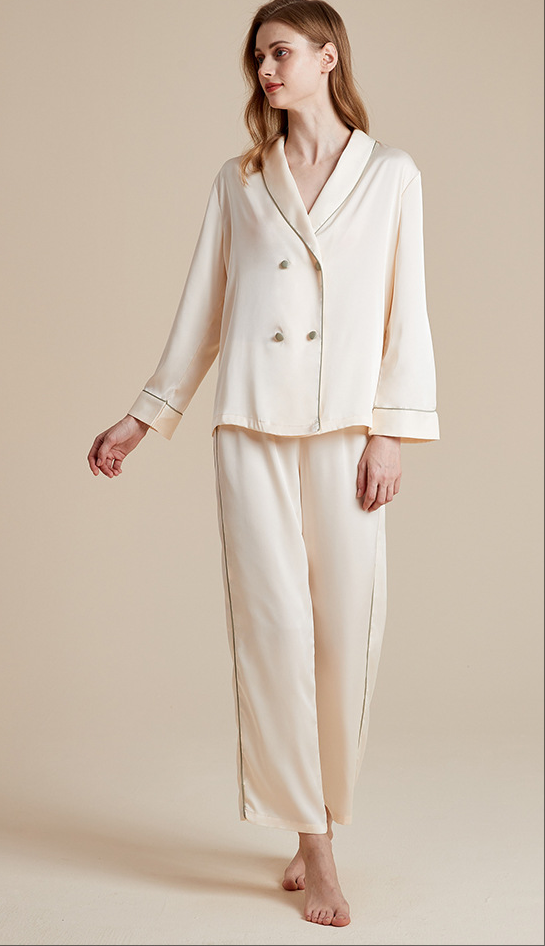 SOOYEH-NS Womens Pajamas Beige 001