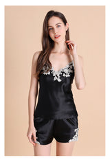 SOOYEH-NS Camisole Set Black 002