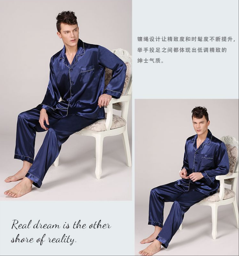 SOOYEH-NS Mens Pajamas DarkBlue 006