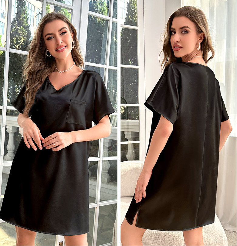 SOOYEH-NS Nightgown Black 003