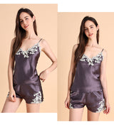 SOOYEH-NS Camisole Set PurpleGray 001