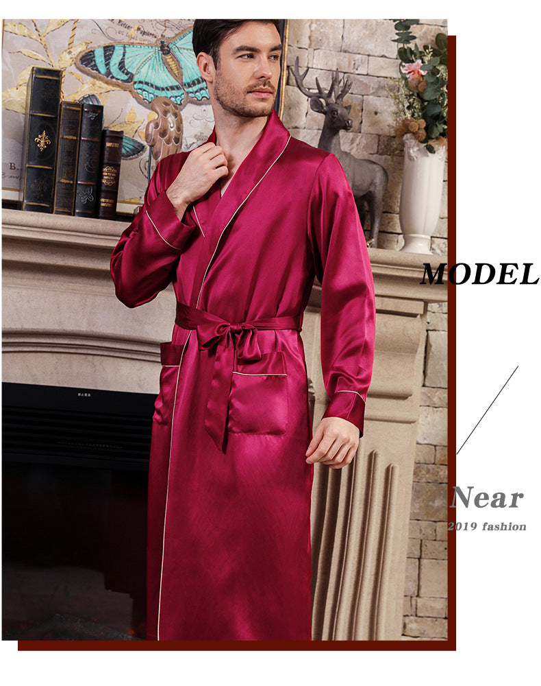 SOOYEH-NS Mens Robe Wine 002