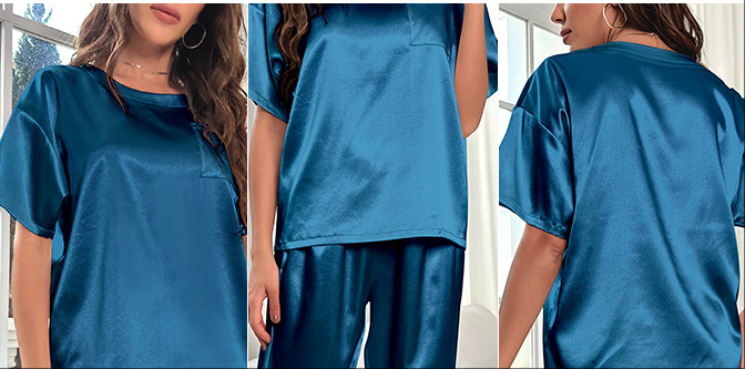 SOOYEH-NS Womens Pajamas Teal 003