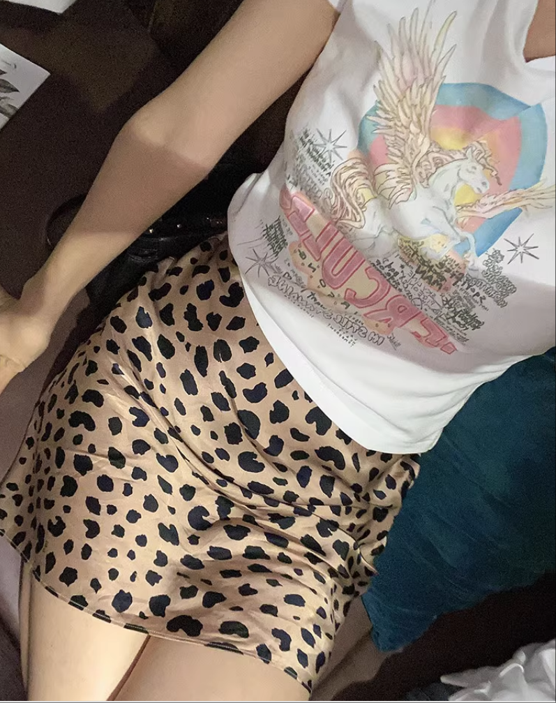 SOOYEH-NS Skirt Leopard 003