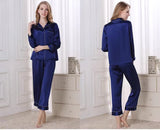 SOOYEH-NS Womens Pajamas DarkBlue 001