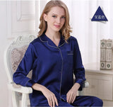 Wholesale Charmeuse Binding Trim Pajamas Set 2Pcs