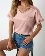 SOOYEH-NS Womens T-Shirt Pink 001