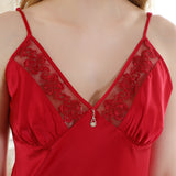 SOOYEH-NS Womens Robe Red 009
