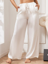 Charmeuse Relaxed Pants with Elastic Waist