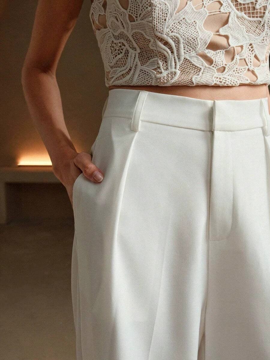 SOOYEH-NS Womens Pants White 004