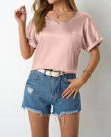 SOOYEH-NS Womens T-Shirt Pink 002