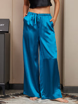 Charmeuse Relaxed Pants with Elastic Waist