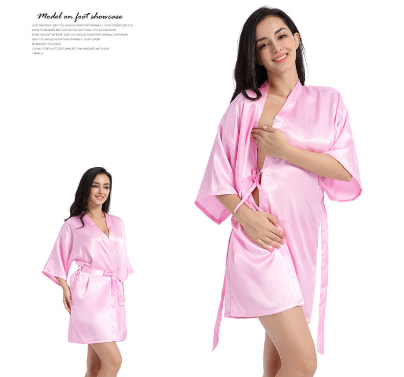 SOOYEH-NS Womens Robe Pink 002