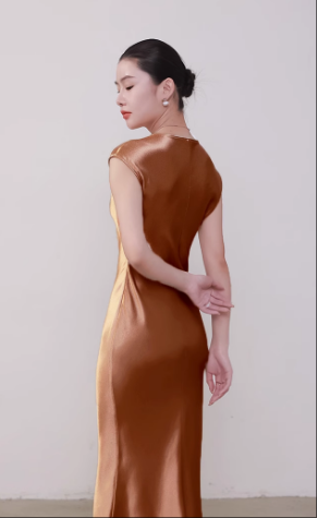 SOOYEH-NS Dress Brown 002