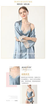 SOOYEH-NS Womens Robe SteelBlue 003