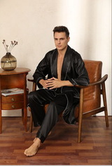 SOOYEH-NS Mens Robe Black 008