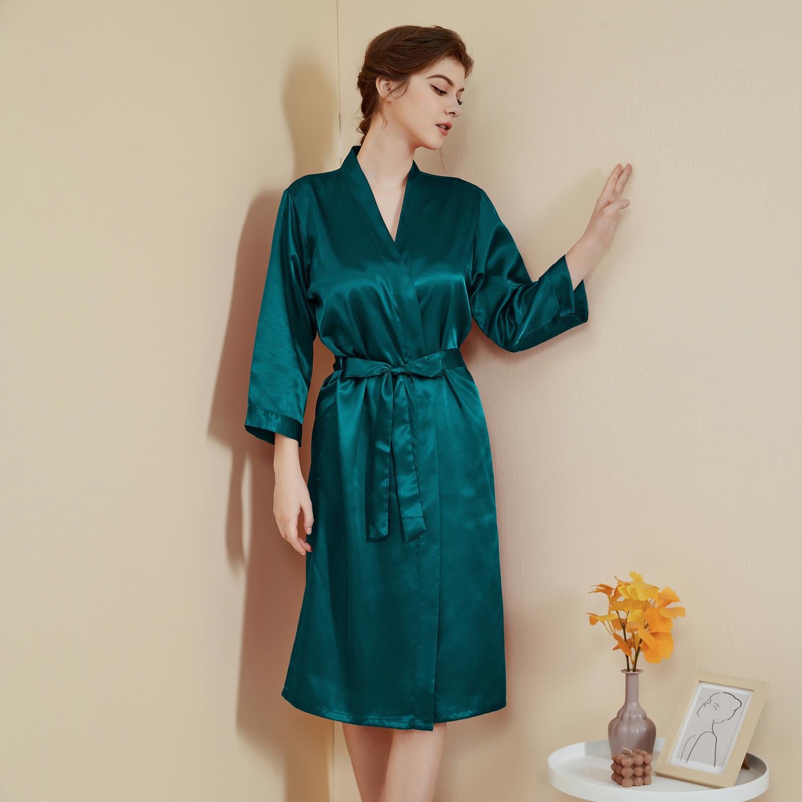 SOOYEH-NS Womens Robe Teal 001