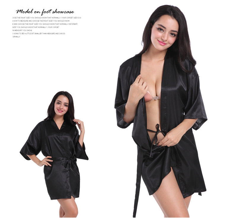 SOOYEH-NS Womens Robe Black 002