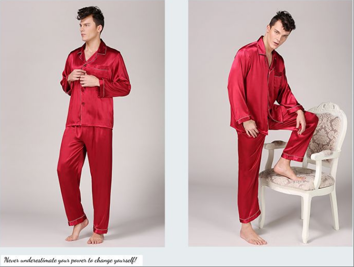 SOOYEH-NS Mens Pajamas Wine 004