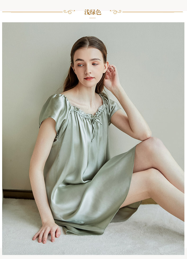 SilkSilky-NS Nightgown MintGreen 003