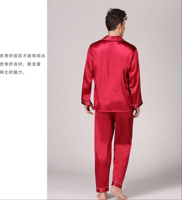 SOOYEH-NS Mens Pajamas Wine 002