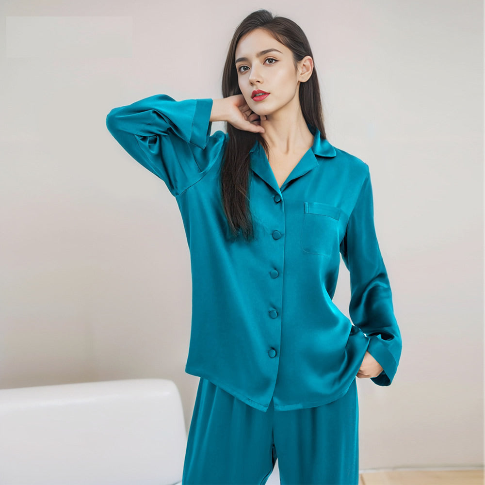 SOOYEH-NS Womens Pajamas Teal 001
