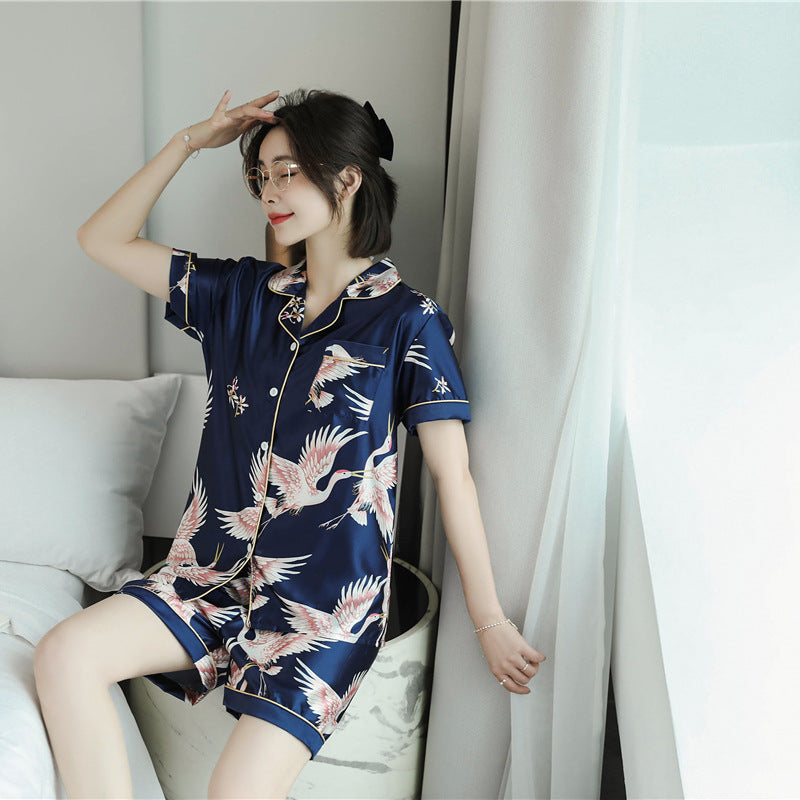 SOOYEH-NS Womens Pajamas DarkBlue 001