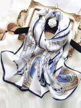 Wholesale Charmeuse Printed Rectangular Long Shawl Scarf 170x53cm