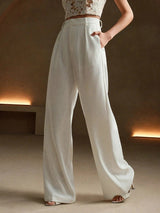 SOOYEH-NS Womens Pants White 003