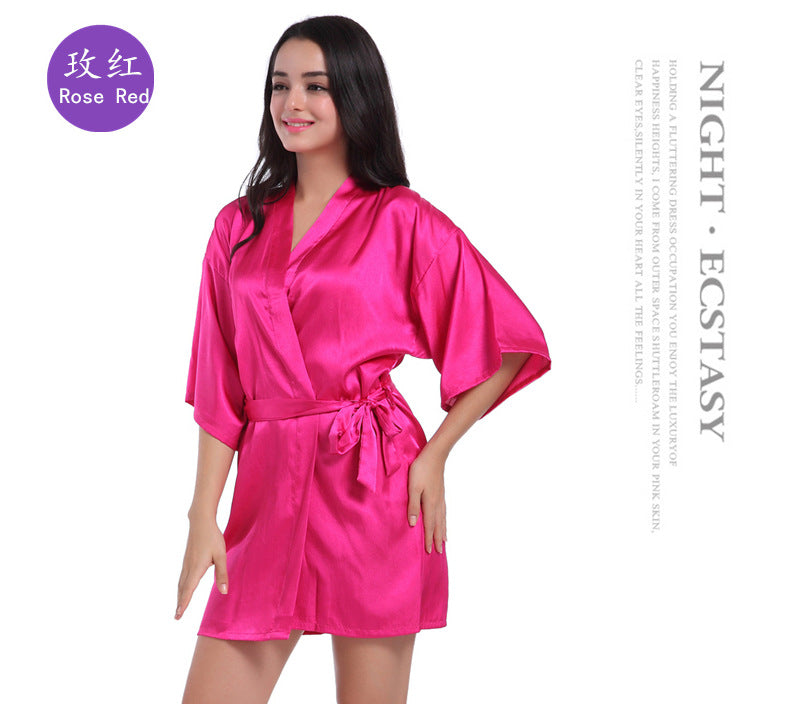 SOOYEH-NS Womens Robe RoseRed 002