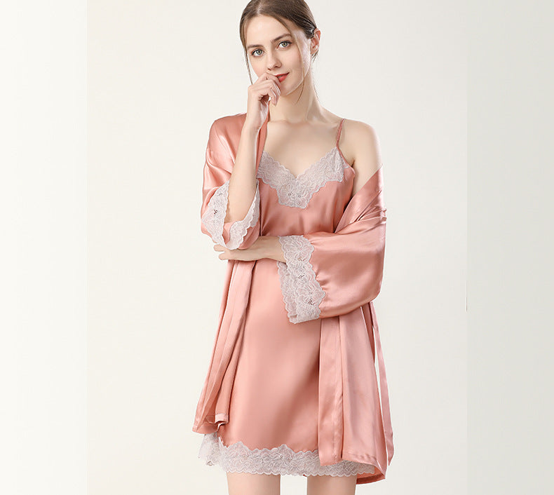 SOOYEH-NS Womens Robe Pink 003