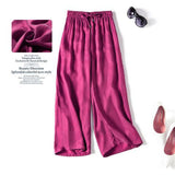 SOOYEH-NS Plus Size Womens Pants RoseRed 001