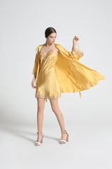 SOOYEH-NS Womens Robe Yellow 001