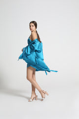 SOOYEH-NS Womens Robe Teal 002