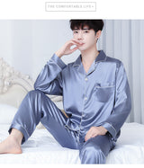 SOOYEH-NS Mens Pajamas GrayishBlue 003