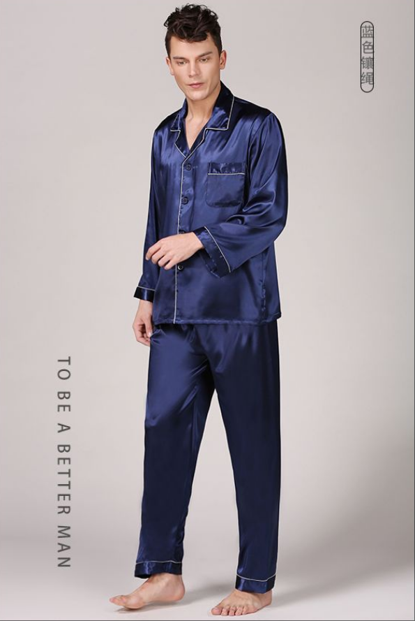 SOOYEH-NS Mens Pajamas DarkBlue 004