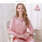 [Pink] SilkSilky-NS Womens Pajamas 005