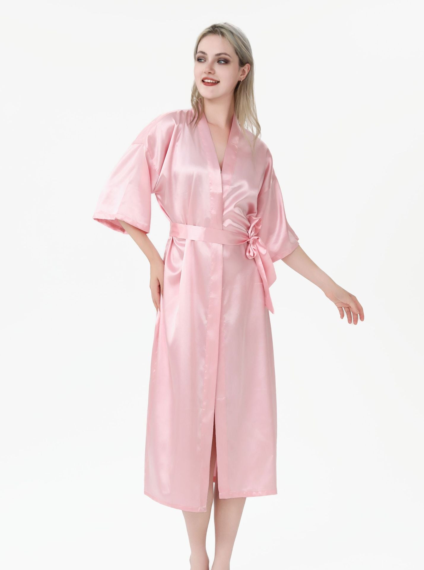 SOOYEH-NS Womens Robe Pink 001