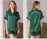 SOOYEH-NS Womens Pajamas DarkGreen 002