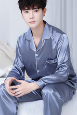 SOOYEH-NS Mens Pajamas GrayishBlue 001