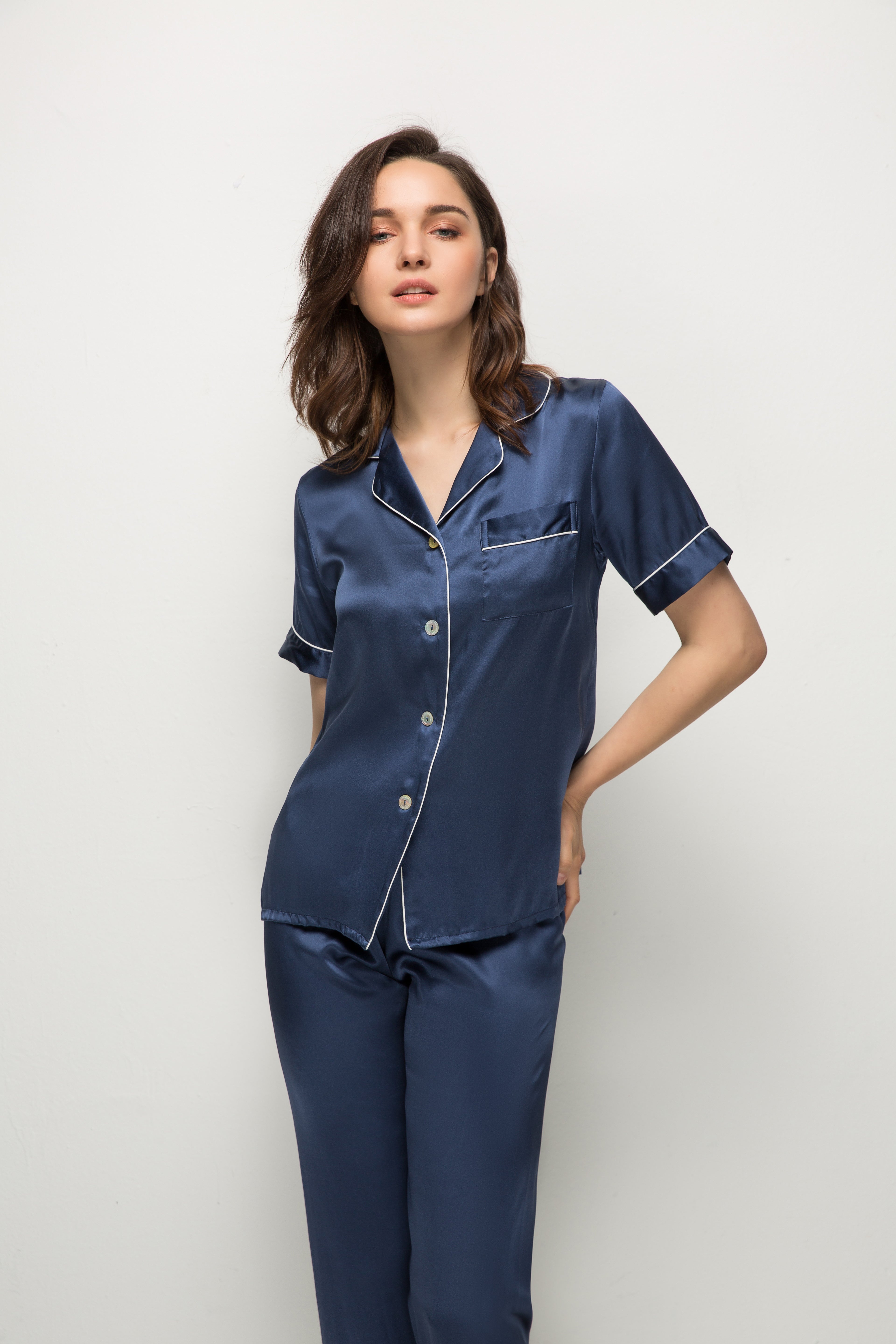 SOOYEH-NS Womens Pajamas DarkBlue 003